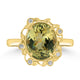 3.02ct Tourmaline Rings with 0.06tct Diamond set in 18K Yellow Gold