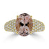 3.11ct Tourmaline Rings with 0.70tct Diamond set in 18K Yellow Gold