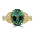 4.24ct Tourmaline Rings with 0.25tct Diamond set in 18K Yellow Gold