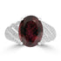 5.34ct Tourmaline Rings with 0.33tct Diamond set in 18K White Gold