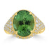 8.18ct Tourmaline Rings with 0.98tct Diamond set in 18K Yellow Gold