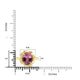 4.15ct Tourmaline Rings with 0.06tct Diamond set in 18K Yellow Gold