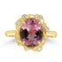 3.08ct Tourmaline Rings with 0.06tct Diamond set in 18K Rose Gold