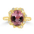 3.08ct Tourmaline Rings with 0.06tct Diamond set in 18K Rose Gold