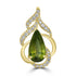 2.88ct Sphene Pendants with 0.27tct Diamond set in 18K Yellow Gold