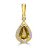 1.048ct Unheated Sapphire Pendants with 0.1tct Diamond set in 18K Yellow Gold