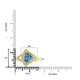 1.25ct Aquamarine Rings with 0.179tct Diamond set in 18K Yellow Gold