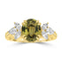 2.54ct Sapphire Rings with 0.572tct Diamond set in 18K Yellow Gold