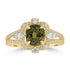 2.56ct Unheated Sapphire Rings with 0.595tct Diamond set in 18K Yellow Gold