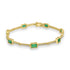 2.667ct Emerald Bracelets with 1.046tct Diamond set in 18K Yellow Gold