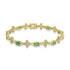 1.38ct Emerald Bracelets with 0.777tct Diamond set in 18K Yellow Gold