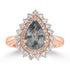 2.36ct Sapphire Rings with 0.807tct Diamond set in 18K Yellow Gold