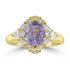 2.22ct Sapphire Rings with 0.525tct Diamond set in 18K Yellow Gold