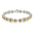 2.45ct Orange Diamond Bracelets with 3.51tct Diamond set in 18K Two Tone Gold