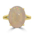 6.6ct Opal Rings with 0.026tct Diamond set in 14K Yellow Gold