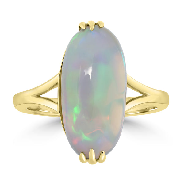 4.97ct Opal Rings set in 14K Yellow Gold