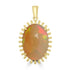 5.35ct Opal Pendants set in 14K Yellow Gold