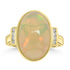 6.05ct Opal Rings with 0.093tct Diamond set in 14K Yellow Gold