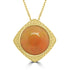 6.63ct Opal Necklaces set in 14K Yellow Gold