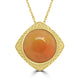 6.63ct Opal Necklaces set in 14K Yellow Gold