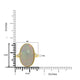 8.2ct Opal Rings with 0.028tct Diamond set in 14K Yellow Gold