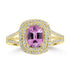 1.32ct Spinel Rings with 0.3tct Diamond set in 14K Yellow Gold