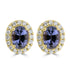 0.68ct Spinel Earrings with 0.11tct Diamond set in 14K Yellow Gold