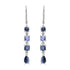 2.81ct Spinel Earrings with 0.06tct Diamond set in 18K White Gold