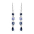 2.81ct Spinel Earrings with 0.06tct Diamond set in 18K White Gold