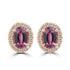 1.26ct Spinel Earrings with 0.2tct Diamond set in 18K Rose Gold