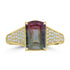 3.06ct Tourmaline Rings with 0.23tct Diamond set in 14K Yellow Gold