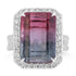 10.66ct Tourmaline Rings with 0.962tct Diamond set in 18K White Gold