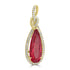 1.96ct Rhodonite Pendants with 0.168tct Diamond set in 18K Yellow Gold