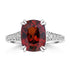 5.12ct Mandarin Garnet Rings with 0.32tct Diamond set in 18K White Gold