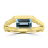 1.36ct Aquamarine Rings set in 18K Yellow Gold