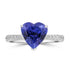 2.92ct Tanzanite Rings with 0.773tct Diamond set in 18K White Gold