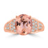 3.05ct Imperial Topaz Rings with 0.244tct Diamond set in 14K Yellow Gold