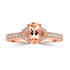1.1ct Imperial Topaz Rings with 0.147tct Diamond set in 14K Yellow Gold