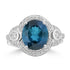 4.6ct Tourmaline Rings with 0.489tct Diamond set in 18K White Gold