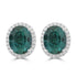 5.8ct Tourmaline Earrings with 0.39tct Diamond set in 18K White Gold