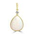 6.25ct Opal Pendants with 0.103tct Diamond set in 18K Yellow Gold