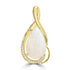 4.85ct Opal Pendants with 0.077tct Diamond set in 18K Yellow Gold