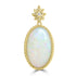 7.08ct Opal Pendants with 0.012tct Diamond set in 18K Yellow Gold