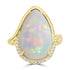 7.36ct Opal Rings with 0.148tct Diamond set in 18K Yellow Gold