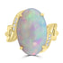 6.59ct Opal Rings with 0.048tct Diamond set in 18K Yellow Gold