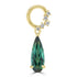 0.92ct Tourmaline Pendants with 0.049tct Diamond set in 18K Yellow Gold