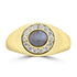 1.63ct Cats Eye Alexandrite Rings with 0.334tct Diamond set in 18K Yellow Gold