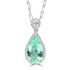 6.15ct Paraiba Tourmaline Necklaces with 0.18tct Diamond set in 18K Two Tone Gold