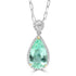 6.15ct Paraiba Tourmaline Necklaces with 0.18tct Diamond set in 18K Two Tone Gold