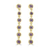 0.73ct Alexandrite Earrings with -tct - set in 18K Yellow Gold